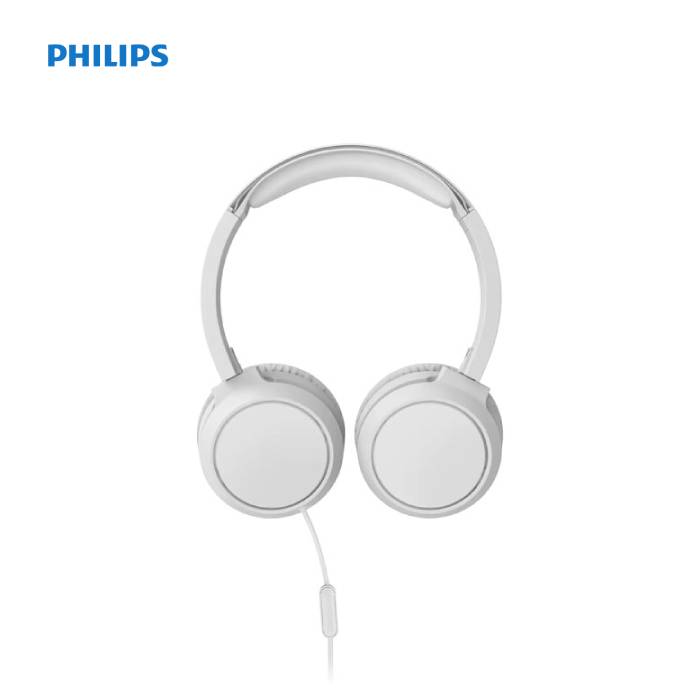 Auriculares Philips Extra Bass con micrófono integrado, aislamiento de ruido y almohadillas acolchadas para mayor comodidad.