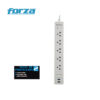 Protector Forza FSP-512USBW con luz LED de estado y puertos USB integrados